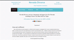 Desktop Screenshot of nevadadivorceassistance.com